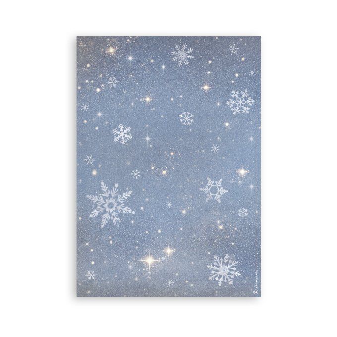 8 feuilles, éléments autocollants, dim. 14.5x21cm environ, collection : Silent Night