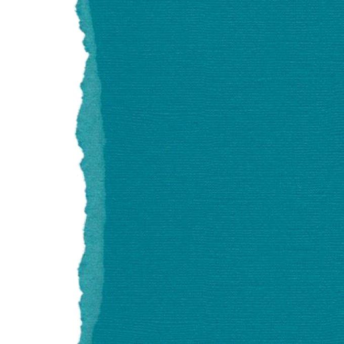 Cardstock, Couleur Petrol blue, 216g, 25 feuilles-30x30cm (texturé)-Scrapberry's (voir description)
