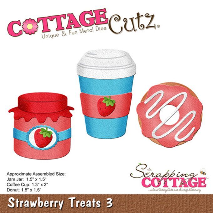 Die, Scrapping Cottage cutz - Strawberry treats