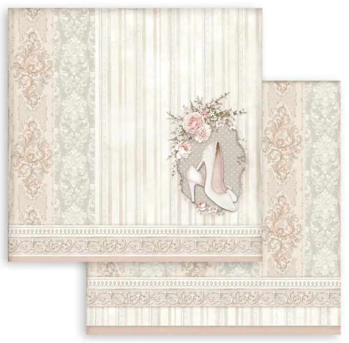 Collection You and Me, 30x30cm - 10 feuilles motif recto verso - Stamperia - 190g 