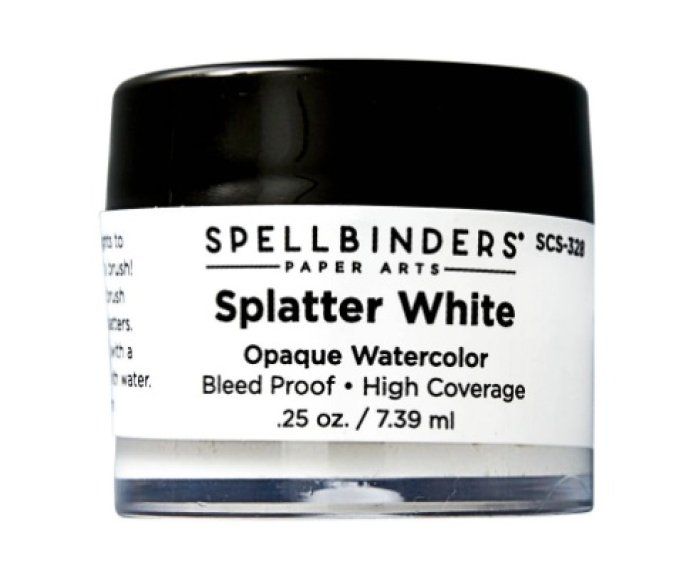 Spellbinders - Splatter - blanc opaque - 7.39ml environ 
