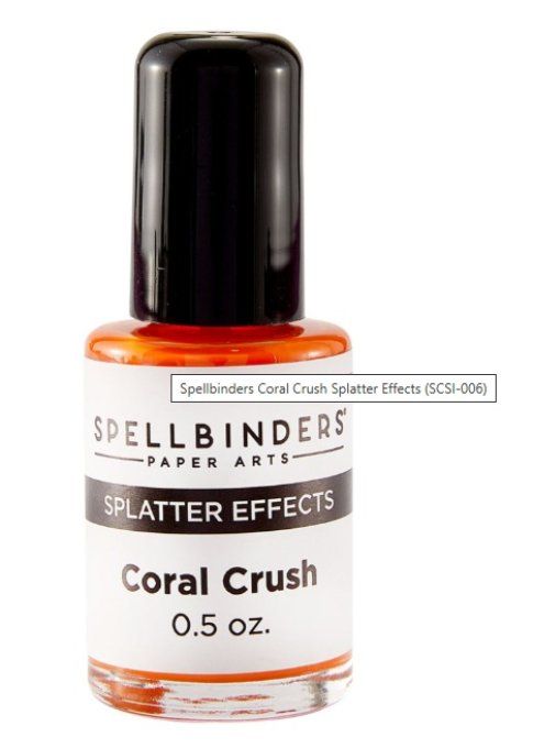 Spellbinders - Splatter effects - coral crush - 14ml