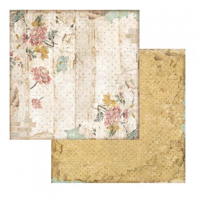 Collection Alice, patterns (fonds), 20x20cm - 10 feuilles motif recto verso - Stamperia