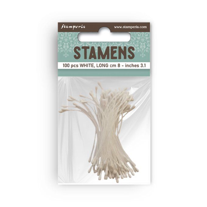 Stamperia, 100 étamines - couleur : blanc