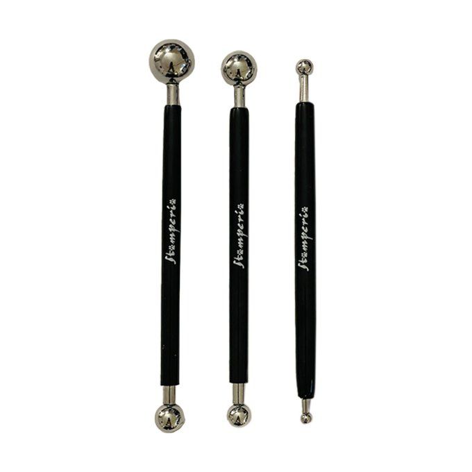 Stamperia, Set de 3 burins - dimensions 4/6mm - 8/12mm - 9.6/15mm
