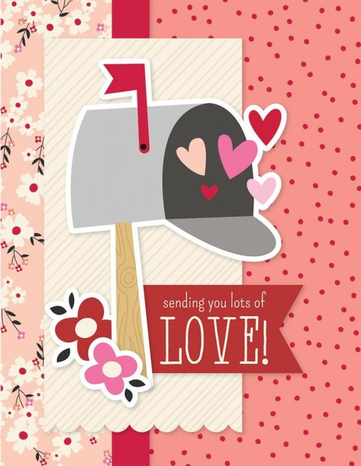 Simple Stories - kit de confection pour réaliser 8 cartes - Lots of love