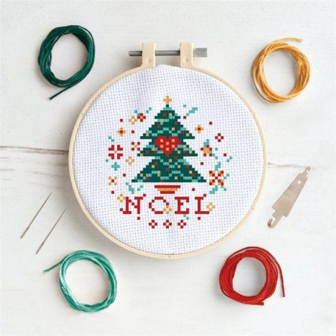 Simply make, kit point de croix, Noël (petit kit)