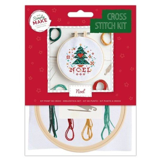 Simply make, kit point de croix, Noël (petit kit)