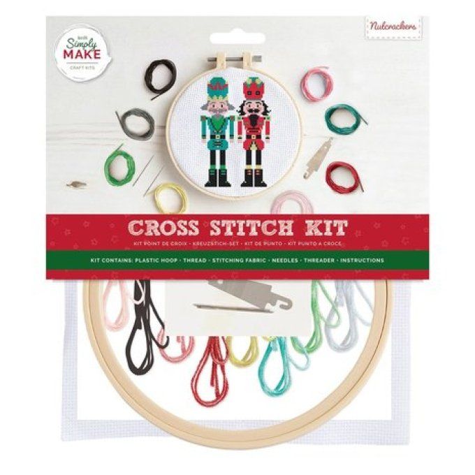 Simply make, kit point de croix, nutcrackers