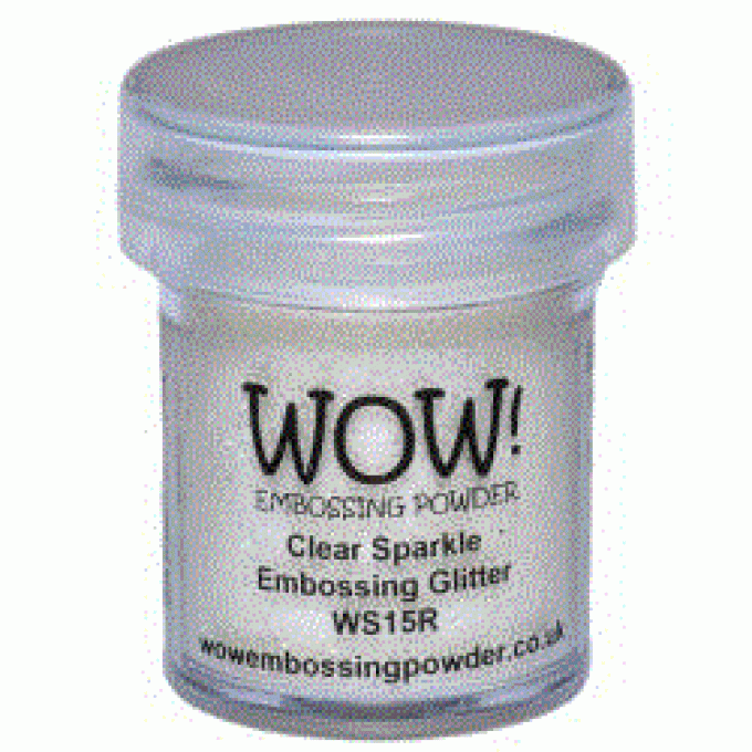 Poudre à embosser, WOW - Clear sparkle - 15ml
