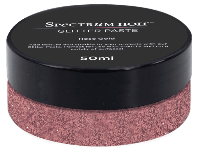 Glitter paste, Spectrum noir, couleur : rose gold - 50ml
