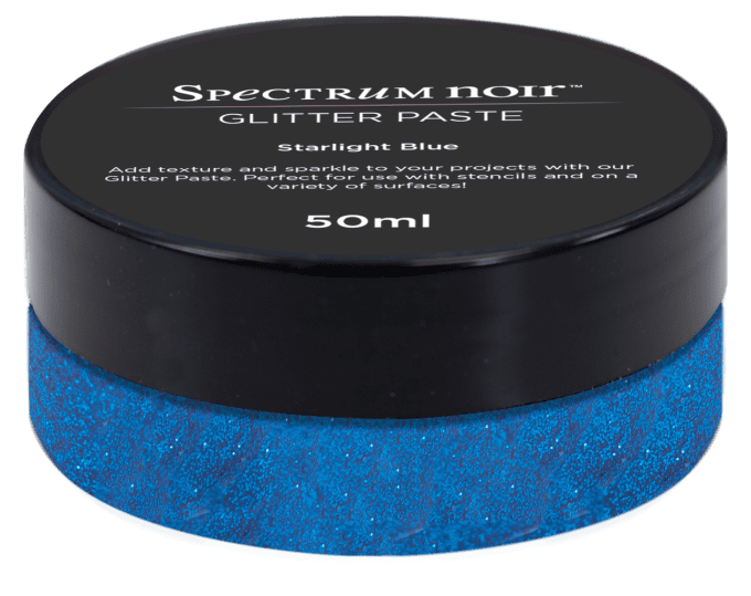 Glitter paste, Spectrum noir, couleur : starlight blue - 50ml