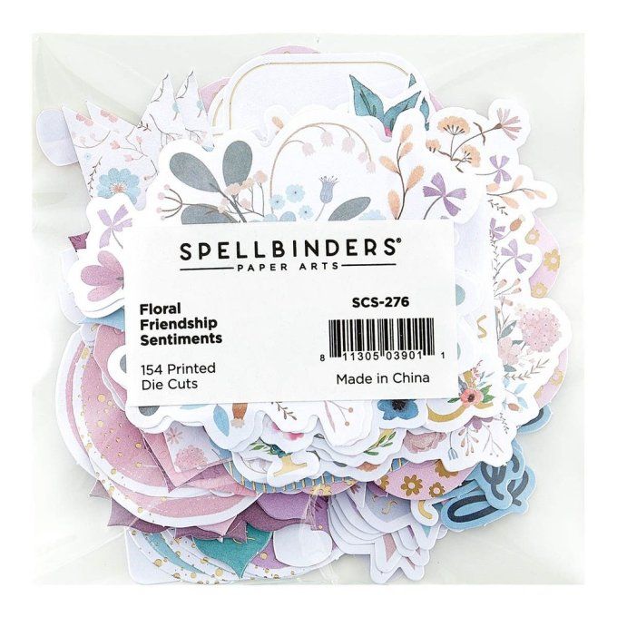 154 Die-cuts - Spellbinders - collection Floral Friendship
