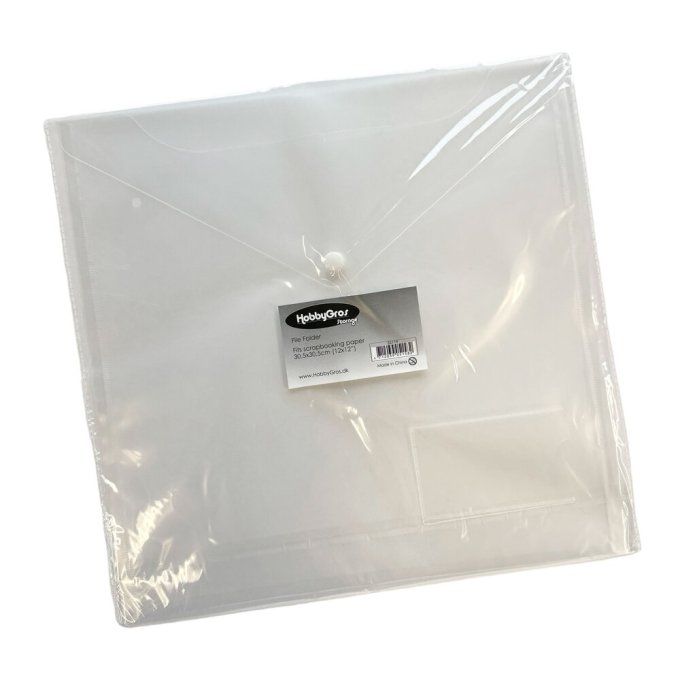 Pochette plastique, pour papier 30x30, à l'unité