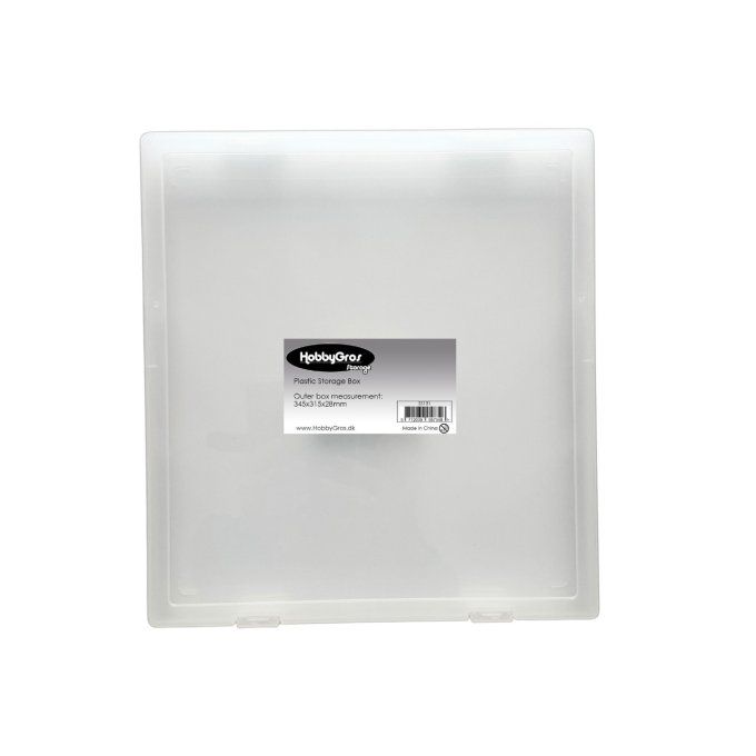 Boîte de rangement en plastique - dimension 34,5x31,5x2,8cm environ
