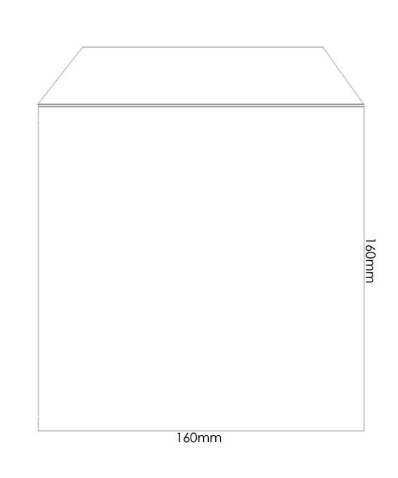 HobbyGros - Lot de 25 Pochettes plastiques, dimensions extérieures : 16x16cm environ
