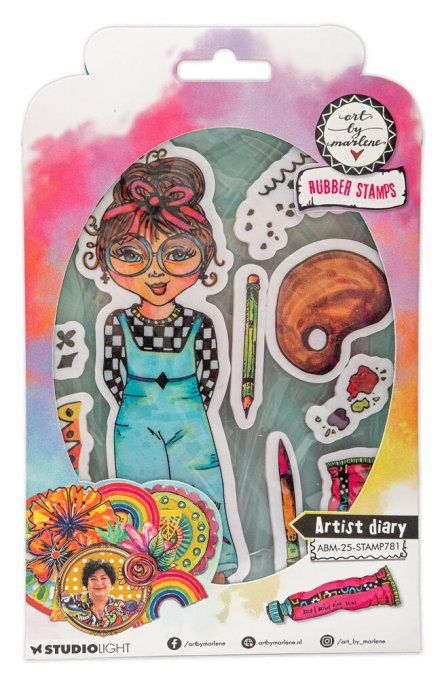 9 Tampons cling, Collec. Art by marlène, Artist diary