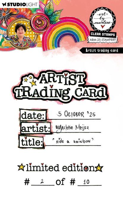 Art by marlène, 1 Tampon clear, StudioLight - ATC - Dimension : 6x7cm environ