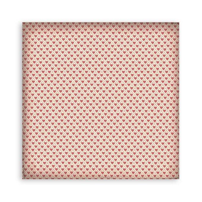 4 tissus polyester, collection : Alice - Stamperia - dimension : 30x30cm