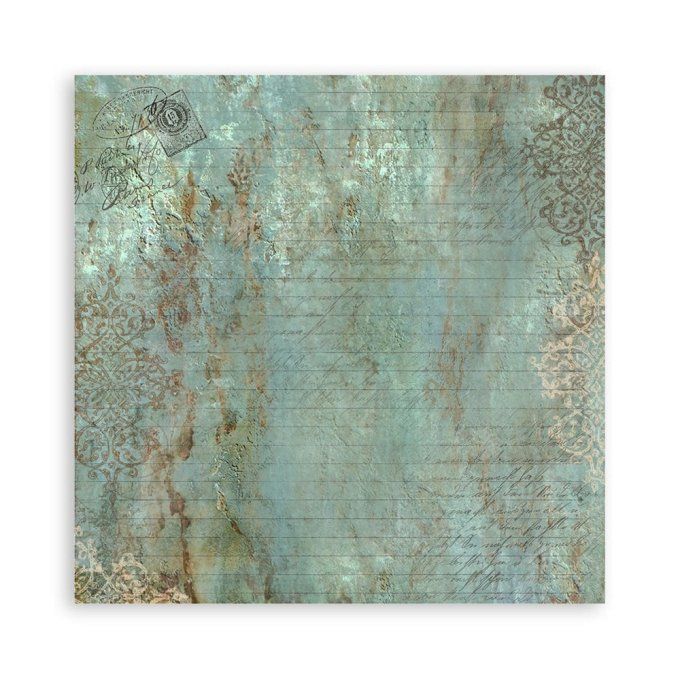 4 tissus polyester, collection : Around the world - Stamperia - dimension : 30x30cm