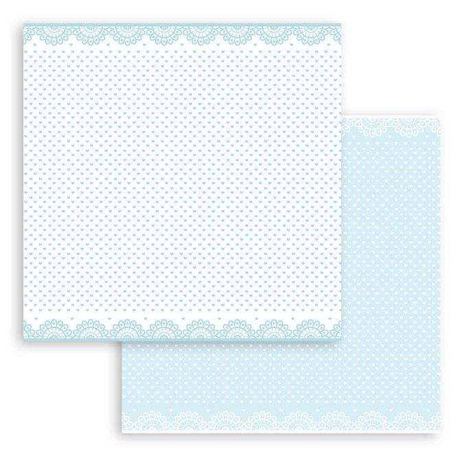 Collection babydream blue, 30x30cm - 10 feuilles motif recto verso - Stamperia - 190g