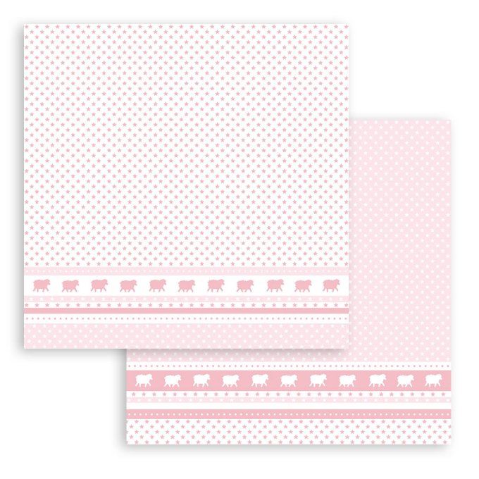 Collection babydream pink, 30x30cm - 10 feuilles motif recto verso - Stamperia - 190g