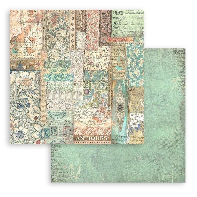 Collection Brocante Antiques, 30.5x30.5cm, Stamperia - 10 feuilles - background