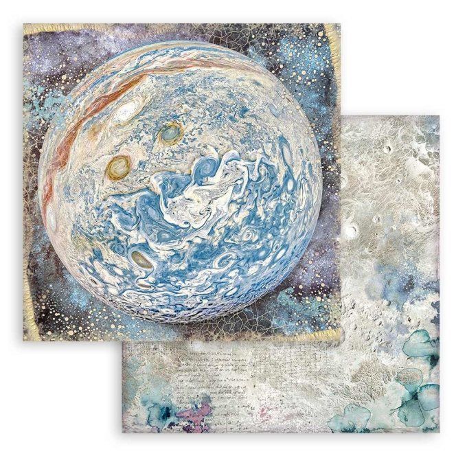 Collection Cosmos Infinity, 20x20cm - 10 feuilles motif recto verso - Stamperia - 190g - Background