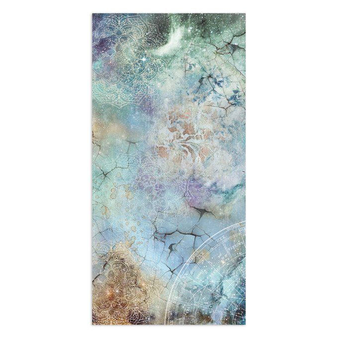 Collection Cosmos Infinity, 15x30cm - 10 feuilles motif recto verso - Stamperia - 190g 