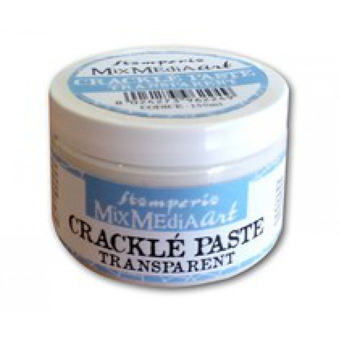 Pâte à effet craquelé, transparente, stamperia, 150ml