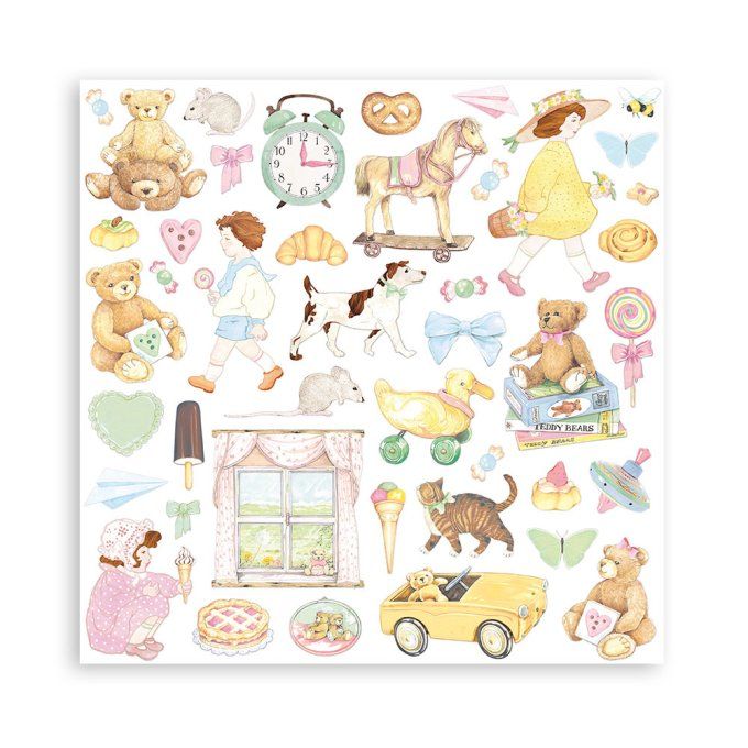 Collection Daydream, 30x30cm - 10 feuilles motif recto verso - Stamperia - 190g