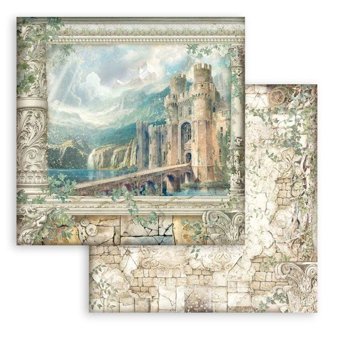 Collection Magic Forest, 20x20cm - 10 feuilles motif recto verso - Stamperia - 190g