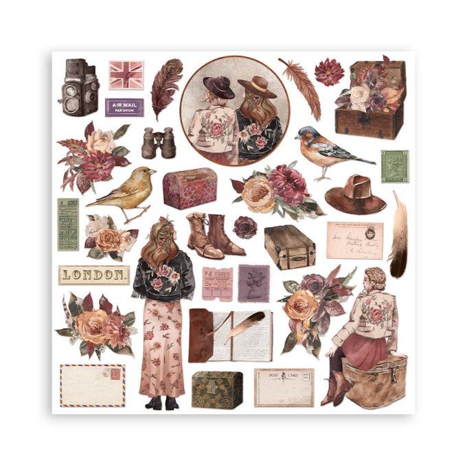 Collection Our way, 30x30cm - 10 feuilles motif recto verso - Stamperia