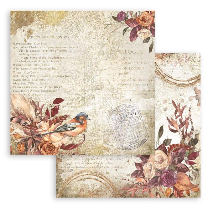 Collection Our way, 30x30cm - 10 feuilles motif recto verso - Stamperia