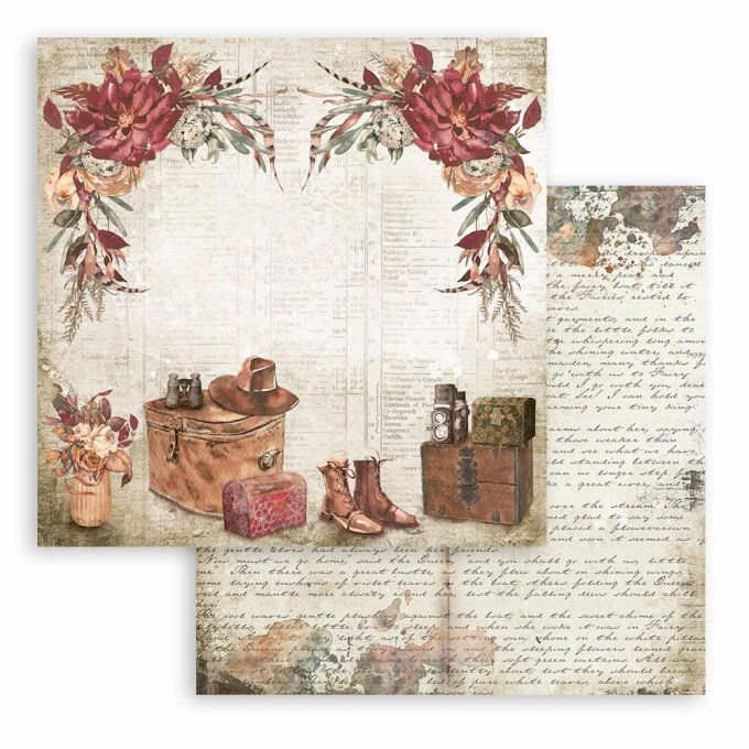 Collection Our way, 30x30cm - 10 feuilles motif recto verso - Stamperia