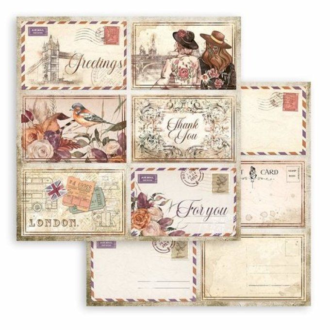 Collection Our way, 15x15cm - 10 feuilles motif recto verso - Stamperia - 190g