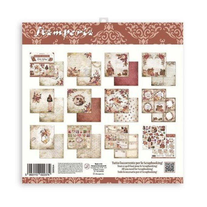 Collection Our way, 20x20cm - 10 feuilles motif recto verso - Stamperia