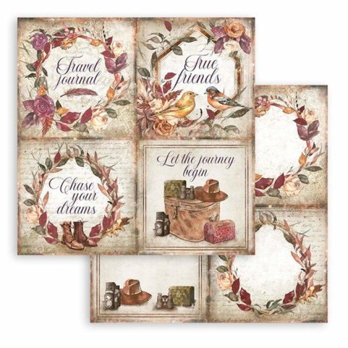 Collection Our way, 20x20cm - 10 feuilles motif recto verso - Stamperia