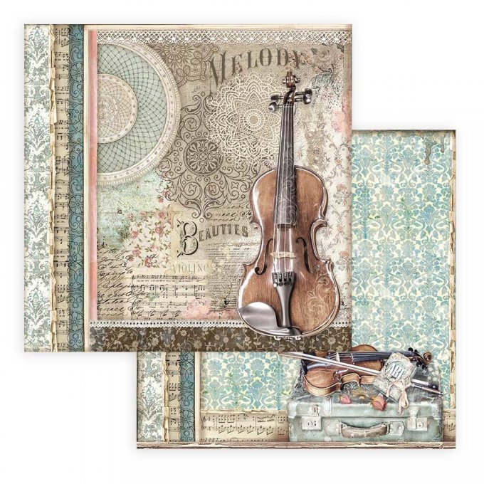Collection Passion, 30x30cm - 10 feuilles motif recto verso - Stamperia