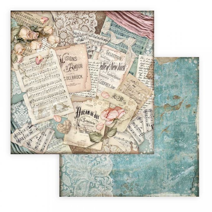 Collection Passion, 30x30cm - 10 feuilles motif recto verso - Stamperia