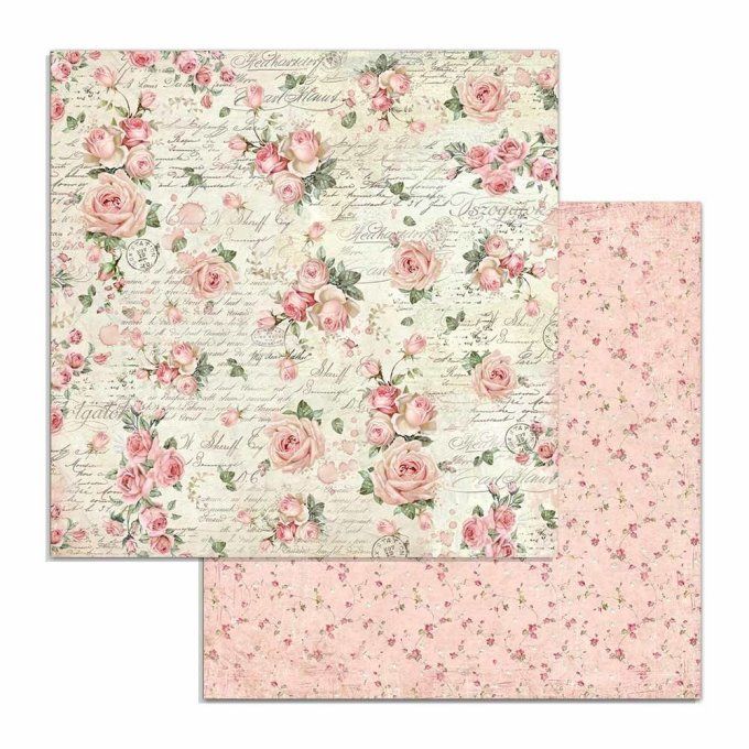 Collection Pink christmas, 30x30cm - 10 feuilles motif recto verso - Stamperia - 190g