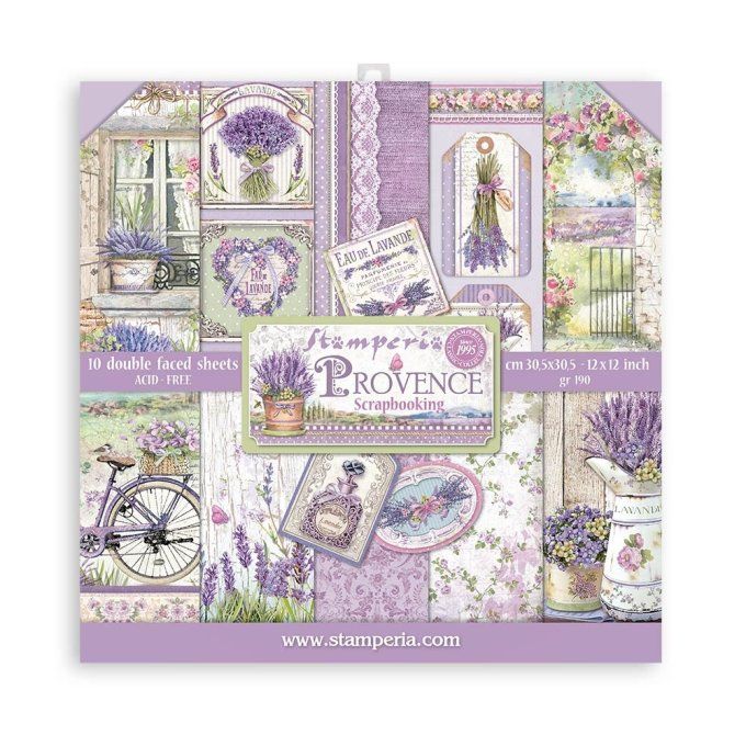 Papier scrapbooking, 30X30cm, Provence  - Stamperia