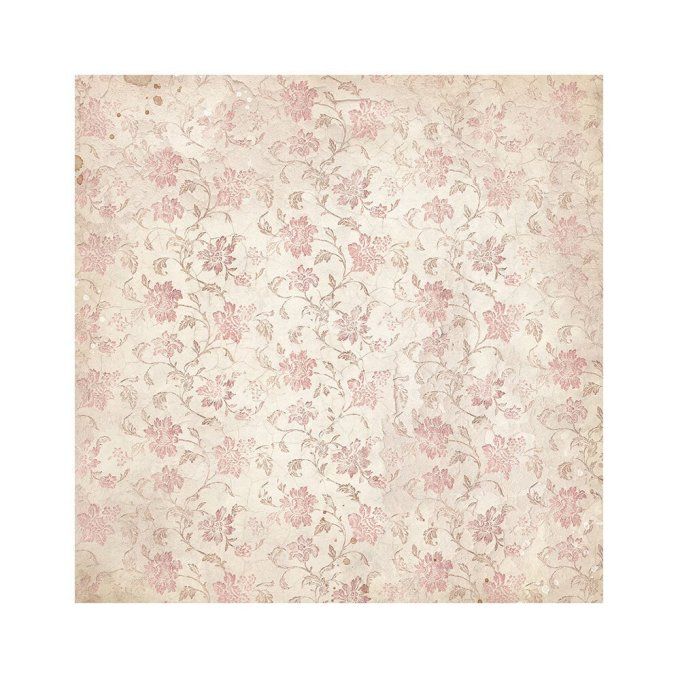 4 tissus polyester, collection : Romance forever - Stamperia - dimension : 30x30cm