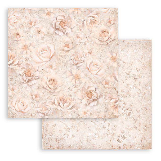 Collection Romance forever, 20x20cm - 10 feuilles motif recto verso - Stamperia