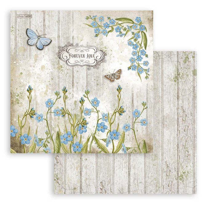 Collection Garden House, 30x30cm - 10 feuilles motif recto verso - Stamperia - 190g