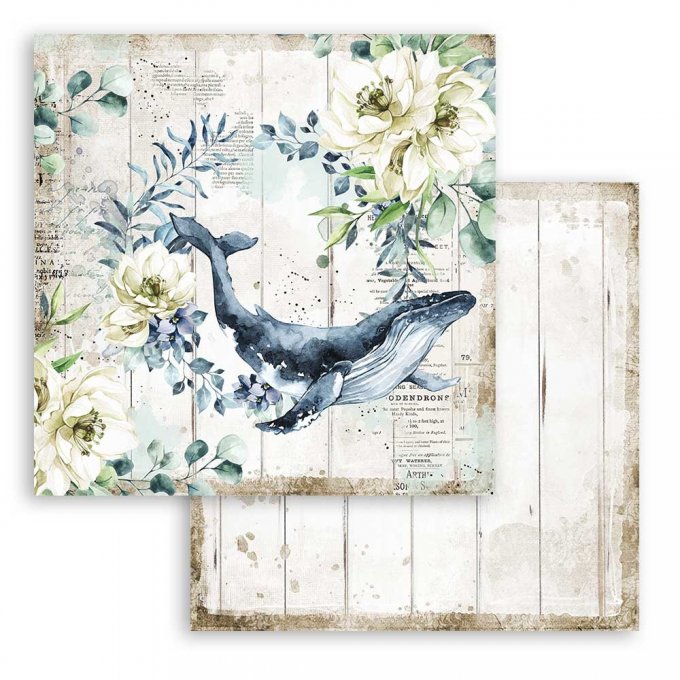 Collection Sea dream, 30x30cm - 10 feuilles motif recto verso - Stamperia