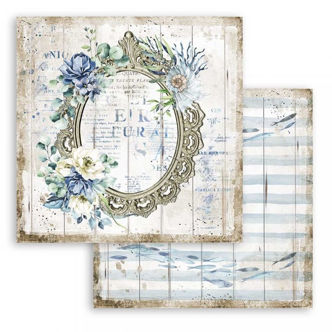 Collection Sea dream, 30x30cm - 10 feuilles motif recto verso - Stamperia