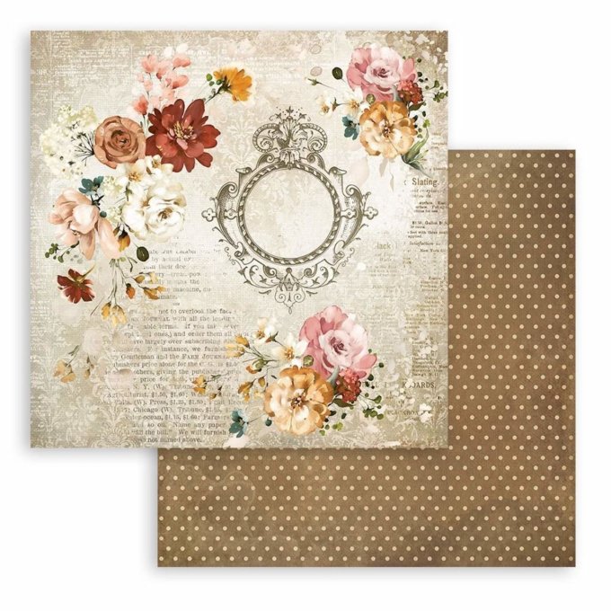 Collection Garden of promises, 20x20cm - 10 feuilles motif recto verso - Stamperia - 190g 