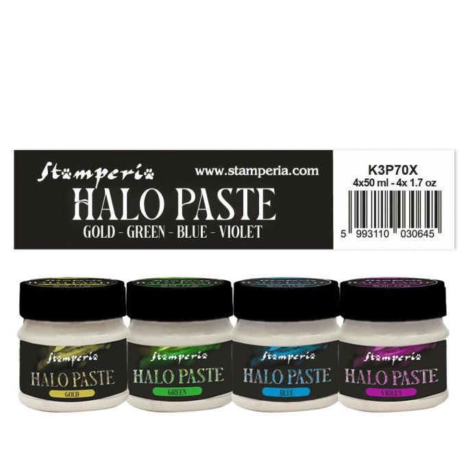 Halo paste, Stamperia - 4 pots de 50ml chacun