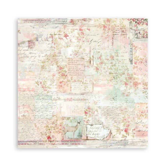 Collection Sweet winter, 30x30cm - 10 feuilles motif recto verso - Stamperia - 190g - Background